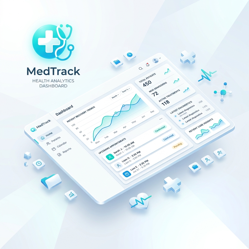 Healthcare SaaS Dashboard Mockup