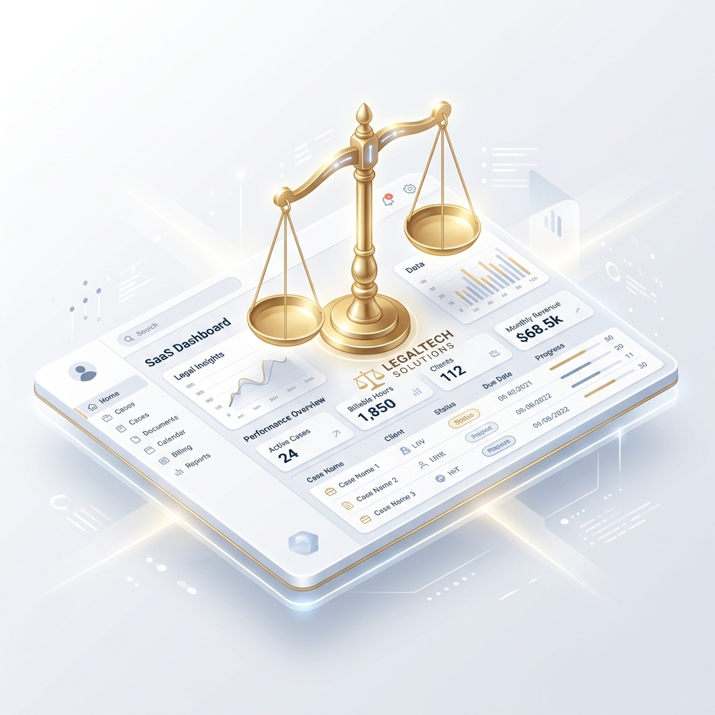 Legal SaaS Dashboard Mockup